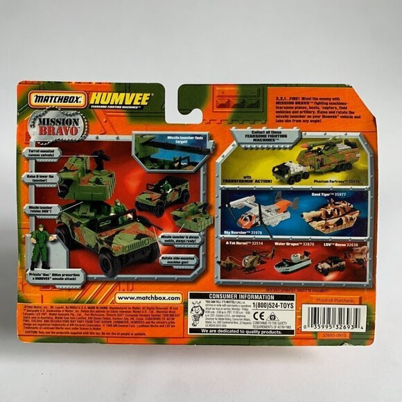 Matchbox Mission Bravo Humvee 32693 Vintage New 1998 - Picture 4 of 4